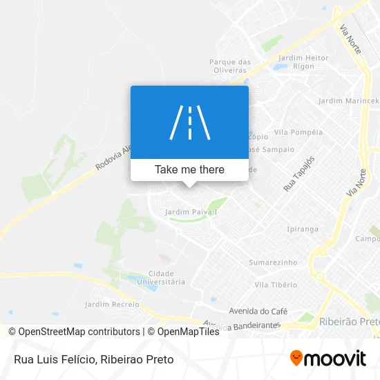 Rua Luis Felício map