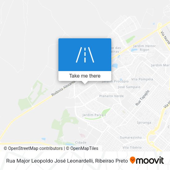 Rua Major Leopoldo José Leonardelli map