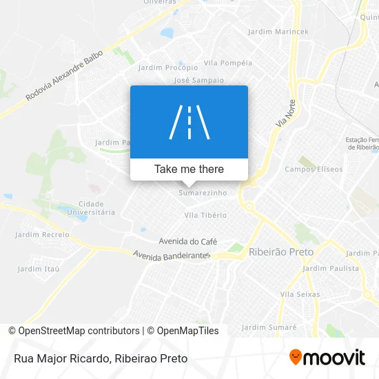 Rua Major Ricardo map