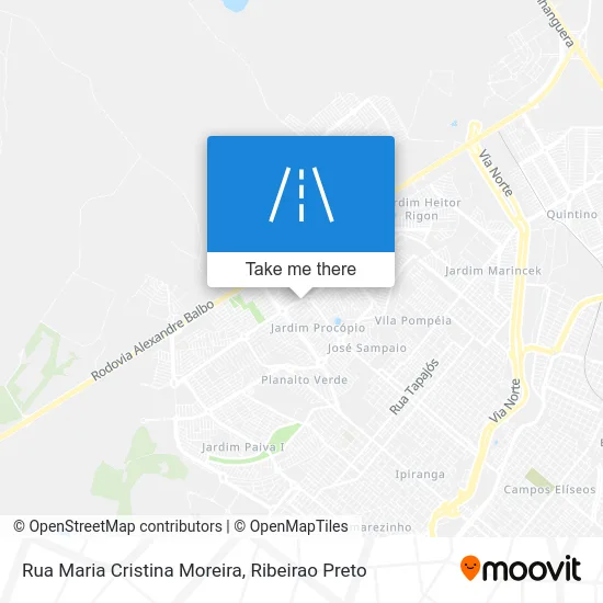 Rua Maria Cristina Moreira map