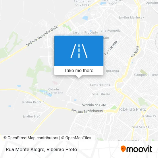 Rua Monte Alegre map