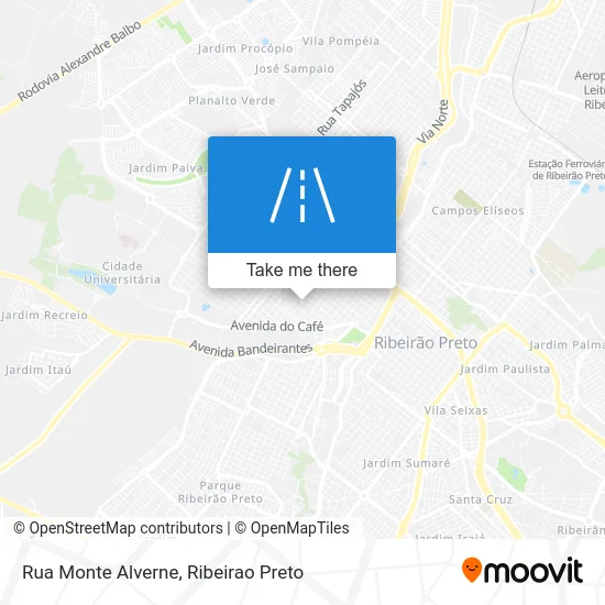 Rua Monte Alverne map