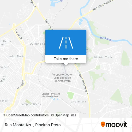 Rua Monte Azul map