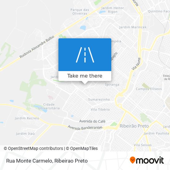 Rua Monte Carmelo map