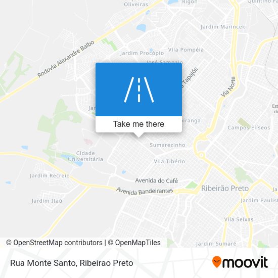 Rua Monte Santo map