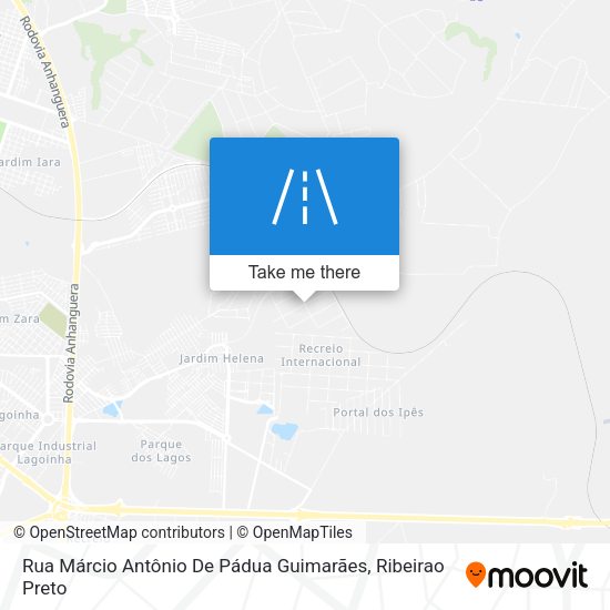 Rua Márcio Antônio De Pádua Guimarães map