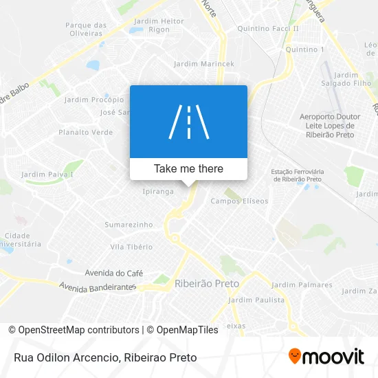 Rua Odilon Arcencio map