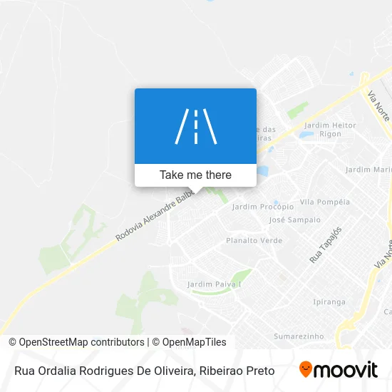 Rua Ordalia Rodrigues De Oliveira map