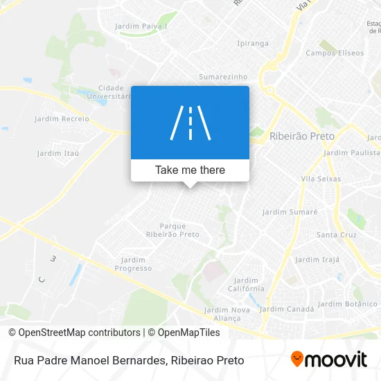 Rua Padre Manoel Bernardes map