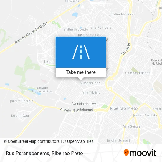 Rua Paranapanema map