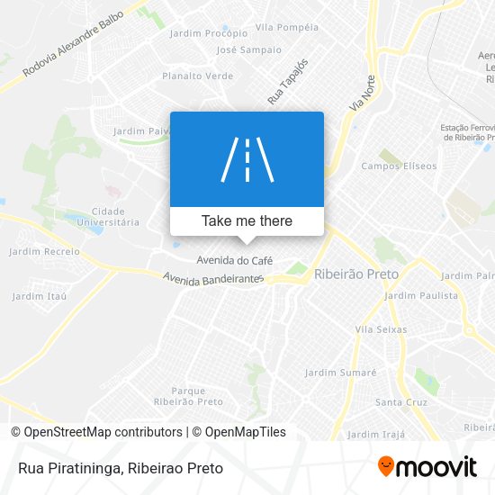 Rua Piratininga map