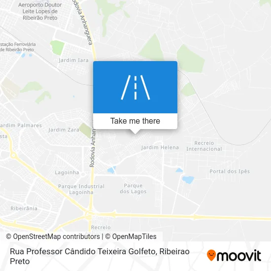 Rua Professor Cândido Teixeira Golfeto map