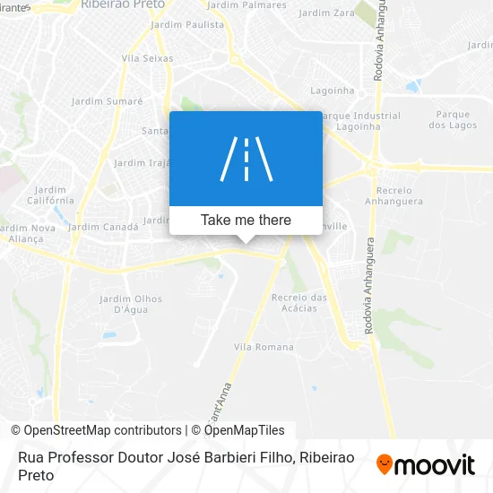 Rua Professor Doutor José Barbieri Filho map