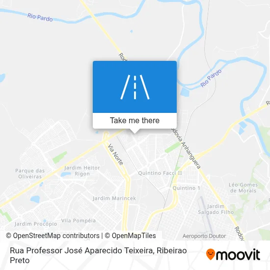 Rua Professor José Aparecido Teixeira map