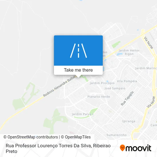 Rua Professor Lourenço Torres Da Silva map