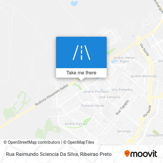 Rua Raimundo Sciencia Da Silva map