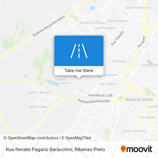 Rua Renato Pagano Baracchini map