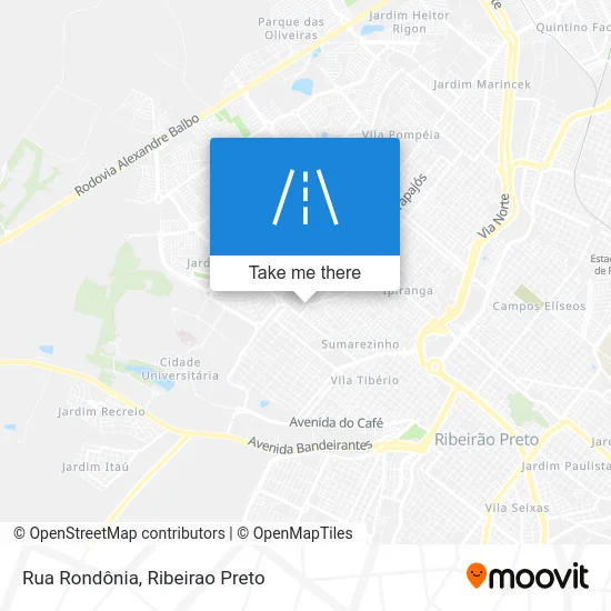 Rua Rondônia map