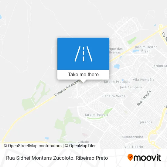 Rua Sidnei Montans Zucoloto map