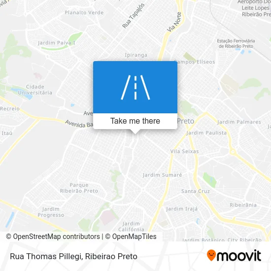 Rua Thomas Pillegi map
