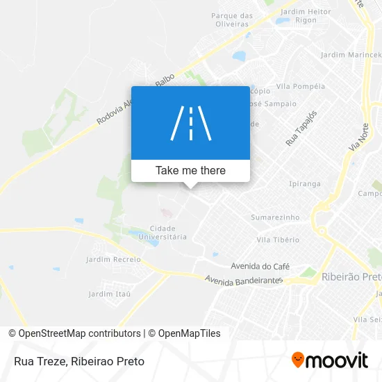 Rua Treze map