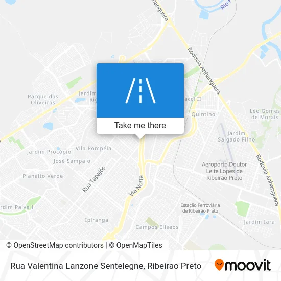 Rua Valentina Lanzone Sentelegne map
