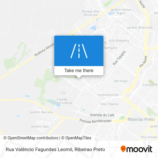 Rua Valêncio Fagundes Leomil map
