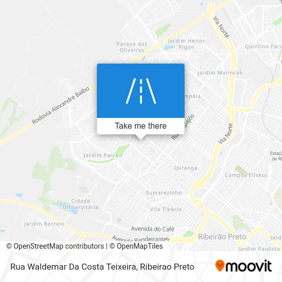 Rua Waldemar Da Costa Teixeira map
