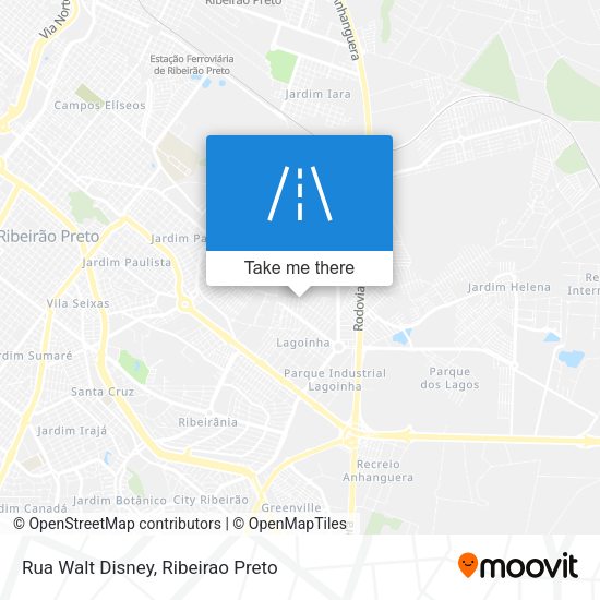 Rua Walt Disney map