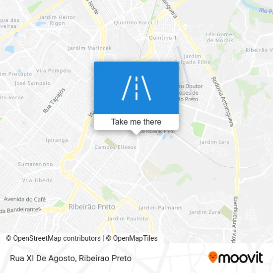 Rua XI De Agosto map