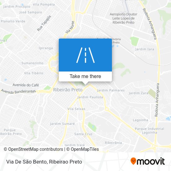Via De São Bento map