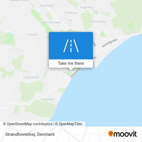 Strandhovedvej map