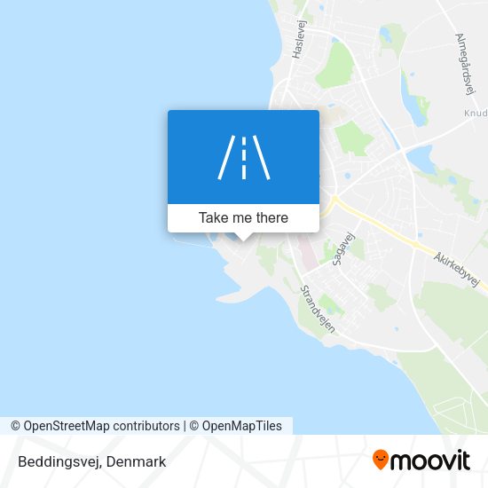 Beddingsvej map