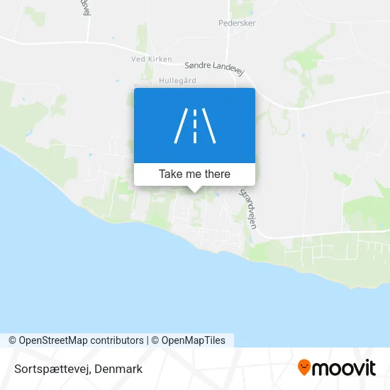 Sortspættevej map