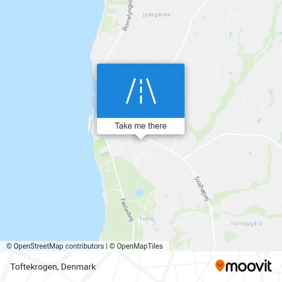 Toftekrogen map