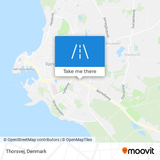 Thorsvej map