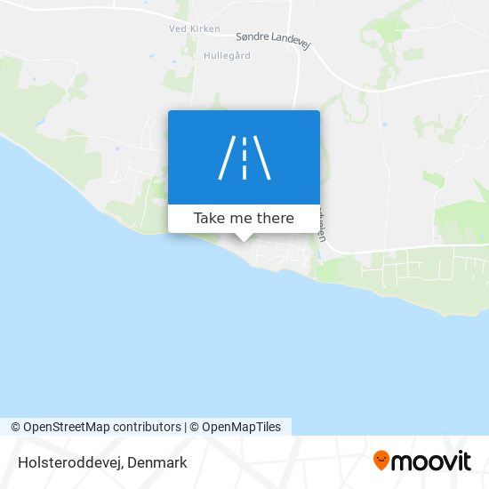 Holsteroddevej map