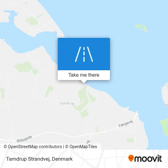 Tamdrup Strandvej map