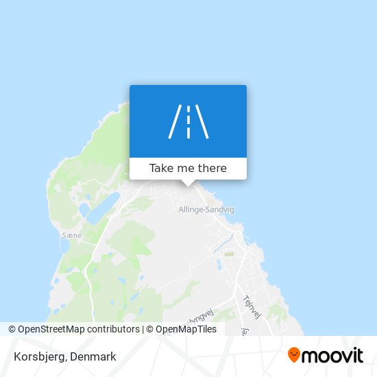 Korsbjerg map