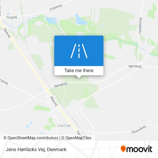 Jens Hørlücks Vej map
