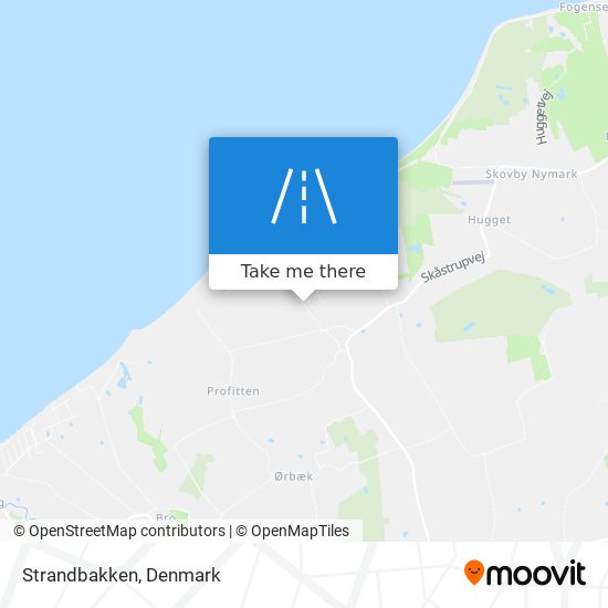 Strandbakken map