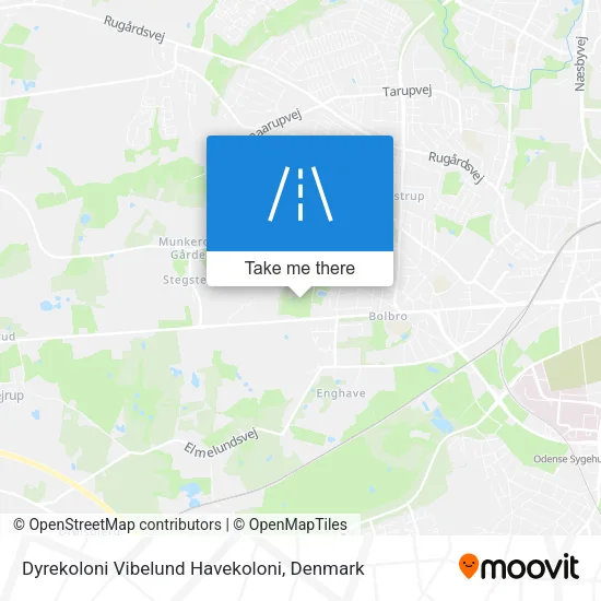 Dyrekoloni Vibelund Havekoloni map