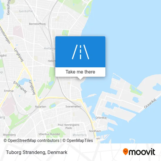 Tuborg Strandeng map