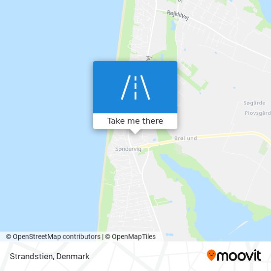 Strandstien map