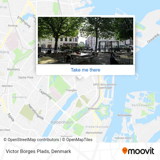 Victor Borges Plads map