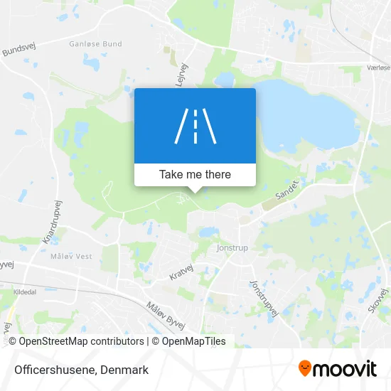 Officershusene map