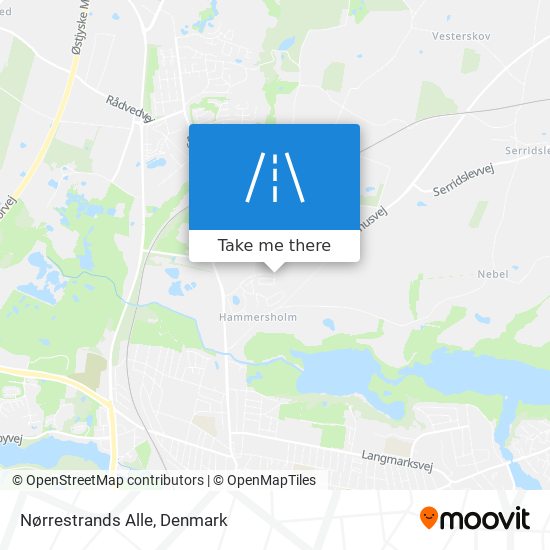 Nørrestrands Alle map