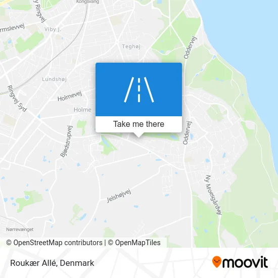 Roukær Allé map
