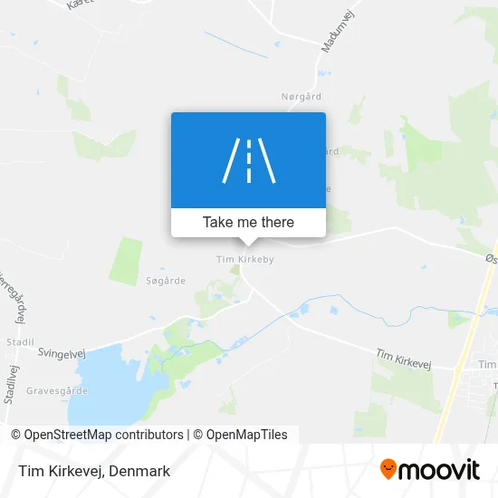Tim Kirkevej map