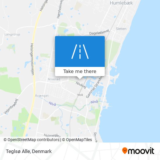 Teglsø Alle map